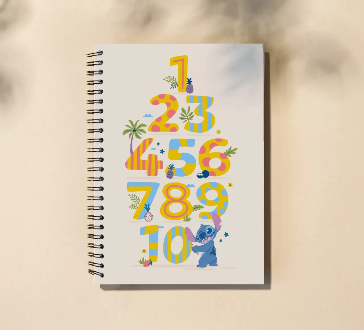 Stitch - Learn numbers spiral notebook by Stitch