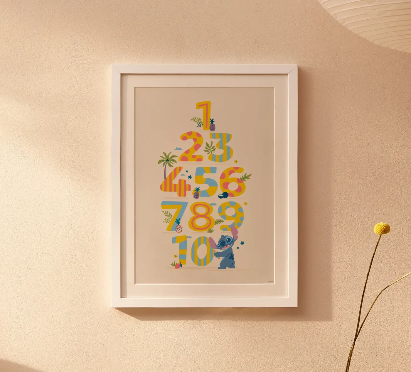 Stitch - Learn numbers poster de Stitch
