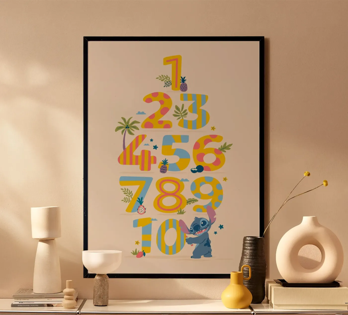 Stitch - Learn numbers poster de Stitch
