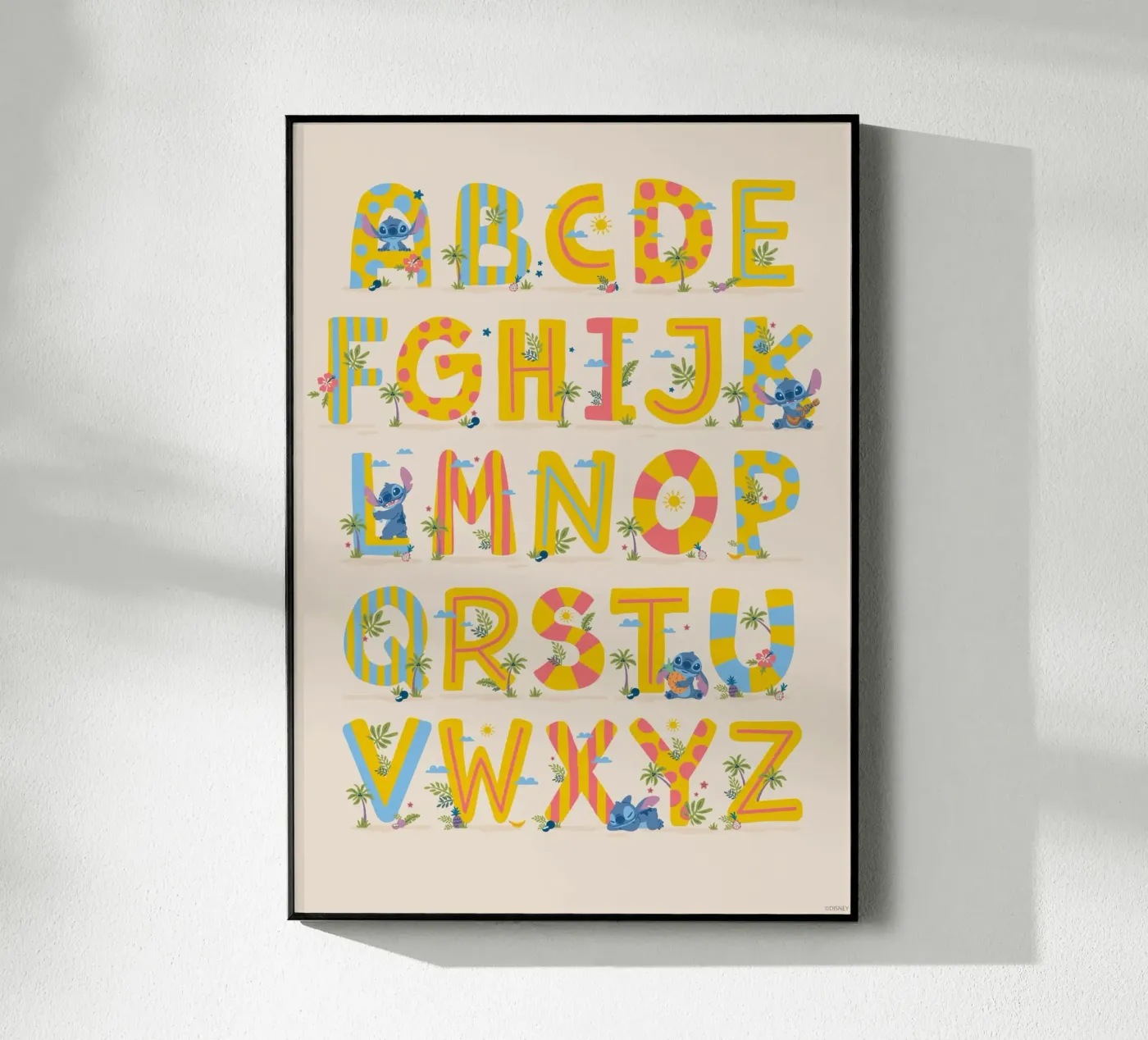 Stitch - ABC Learning plexiglas de Stitch