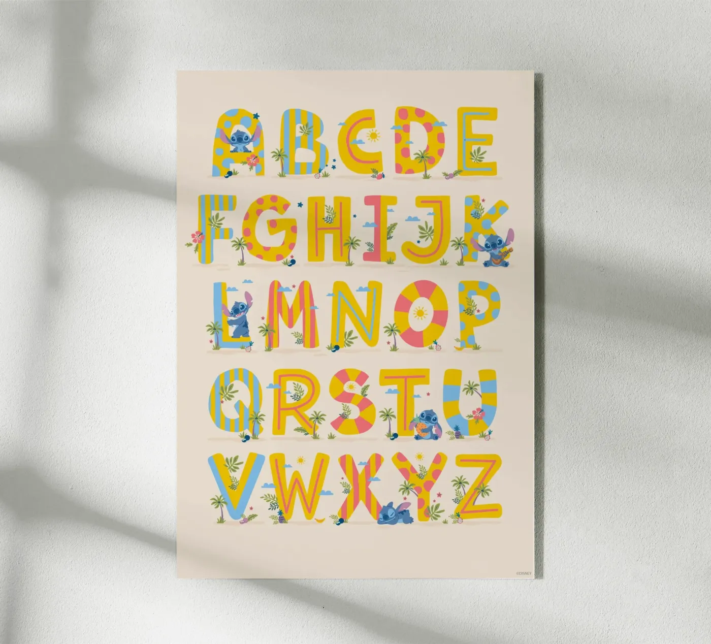 Stitch - ABC Learning plexiglas de Stitch