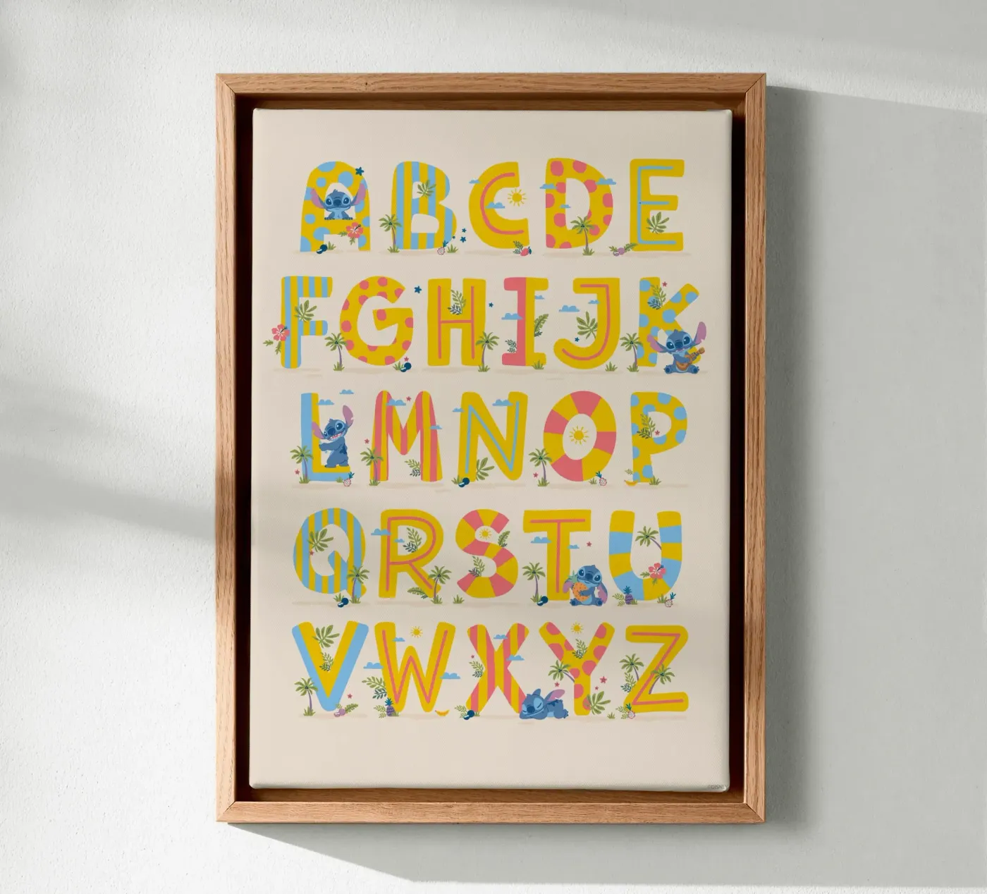 Stitch - ABC Leren canvas van Stitch