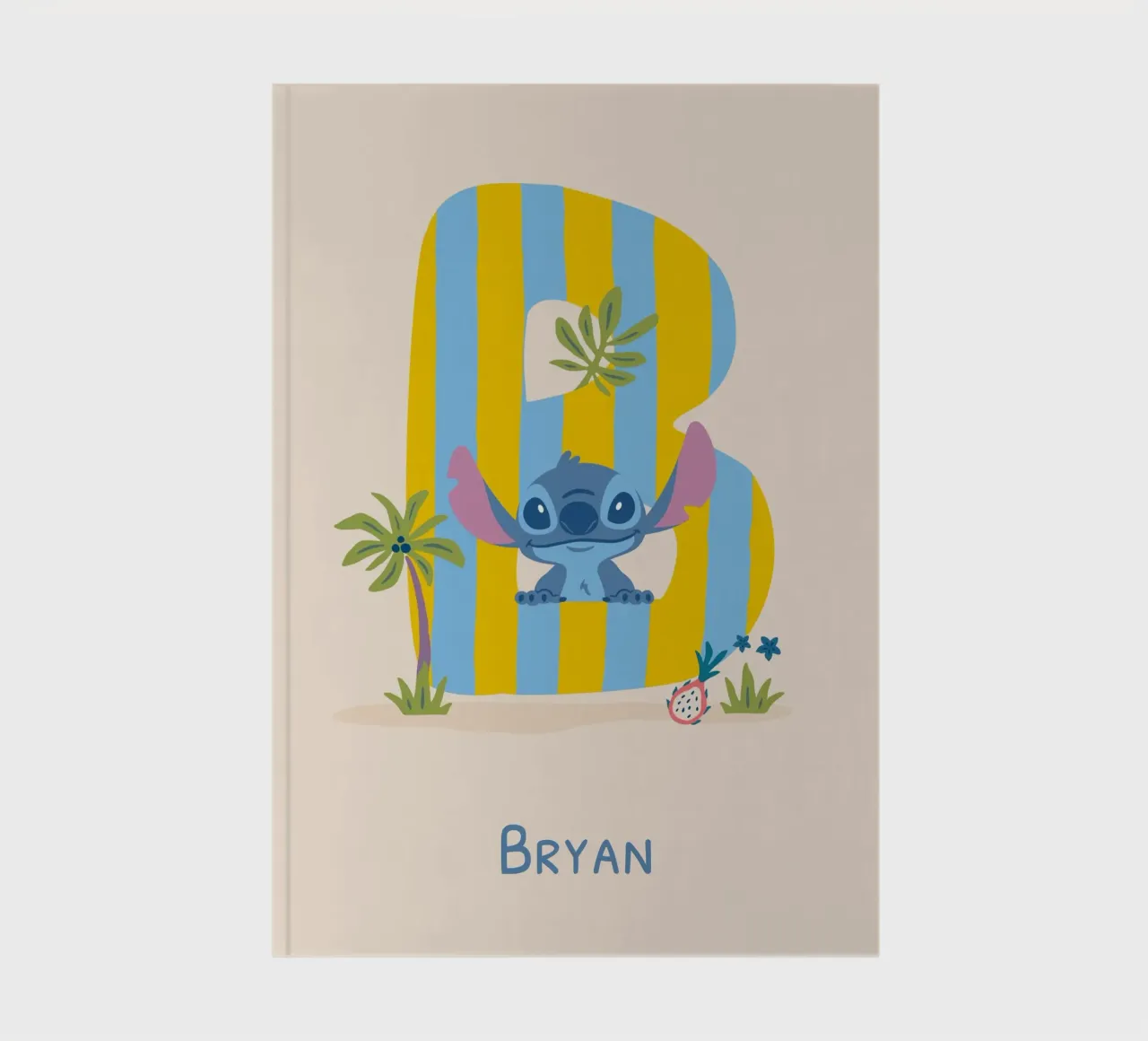 Stitch – Buchstabe B mit Namen Notizbuch von Stitch