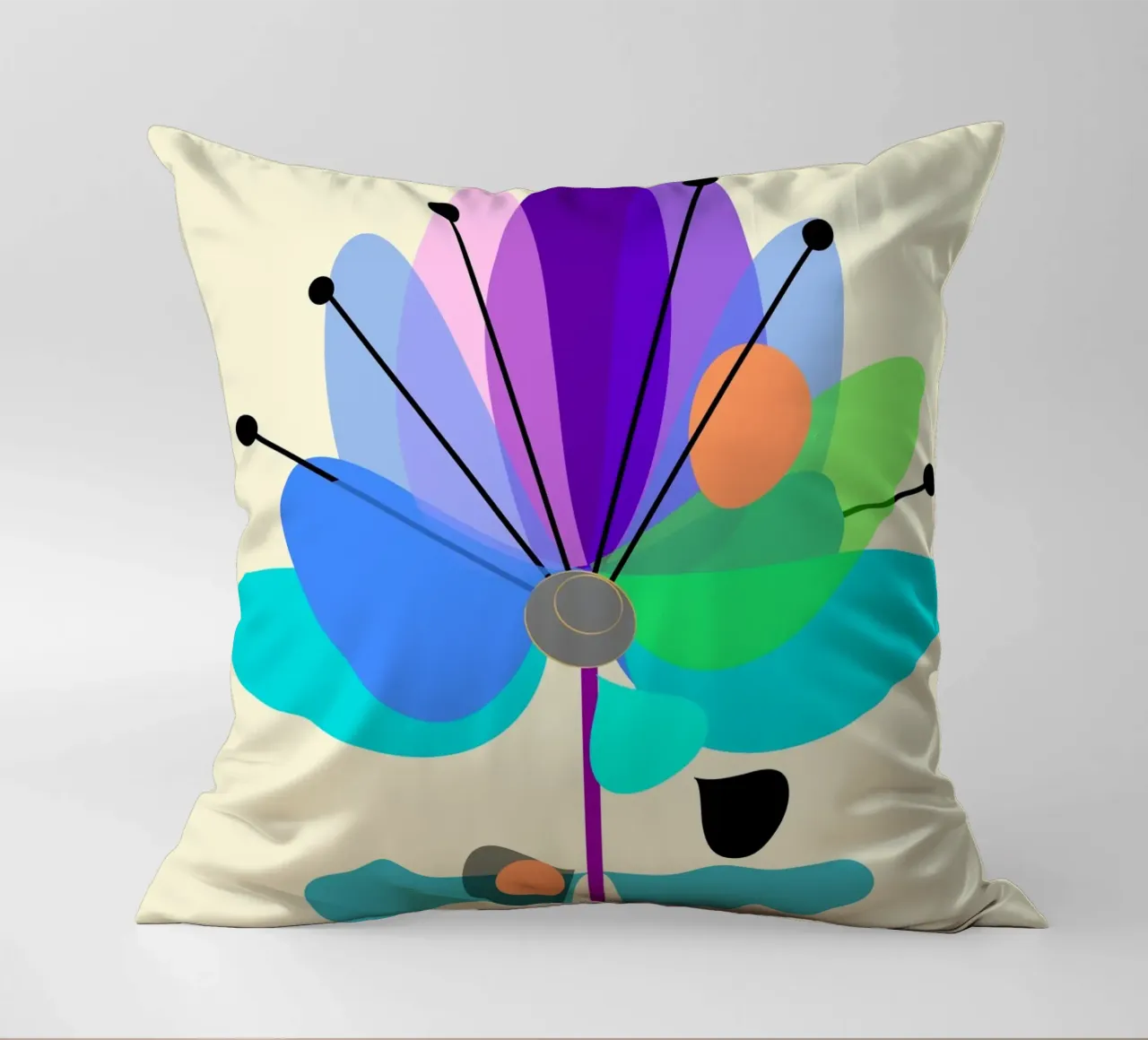 Multicolor Bloom cuscino da MirimoDesign