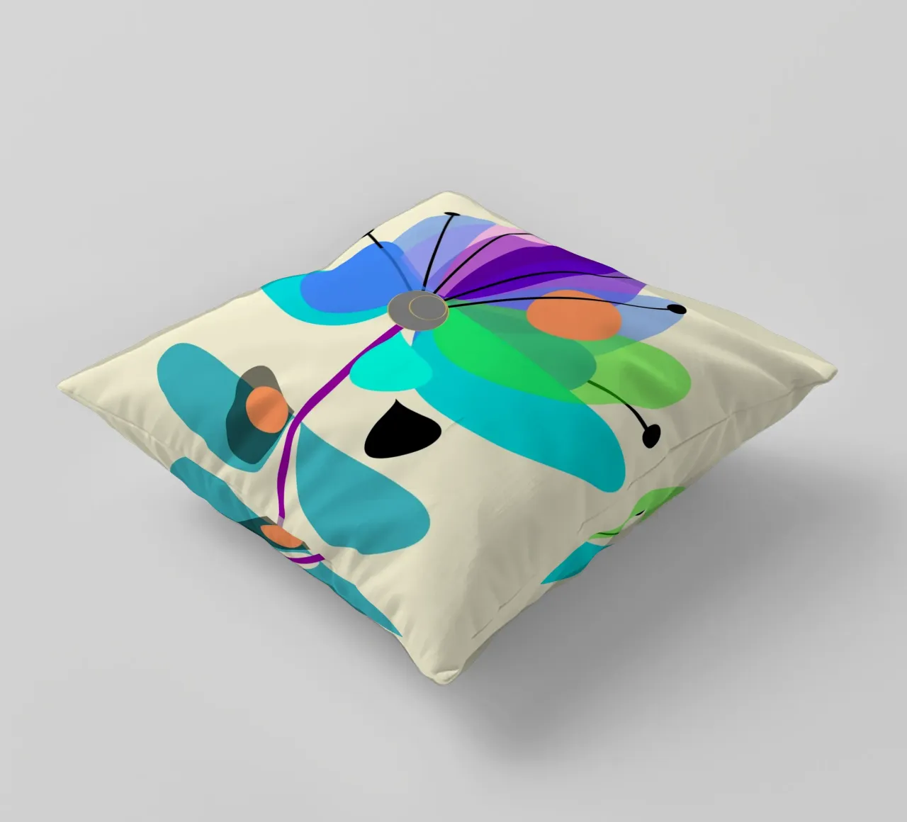 Multicolor Bloom cuscino da MirimoDesign