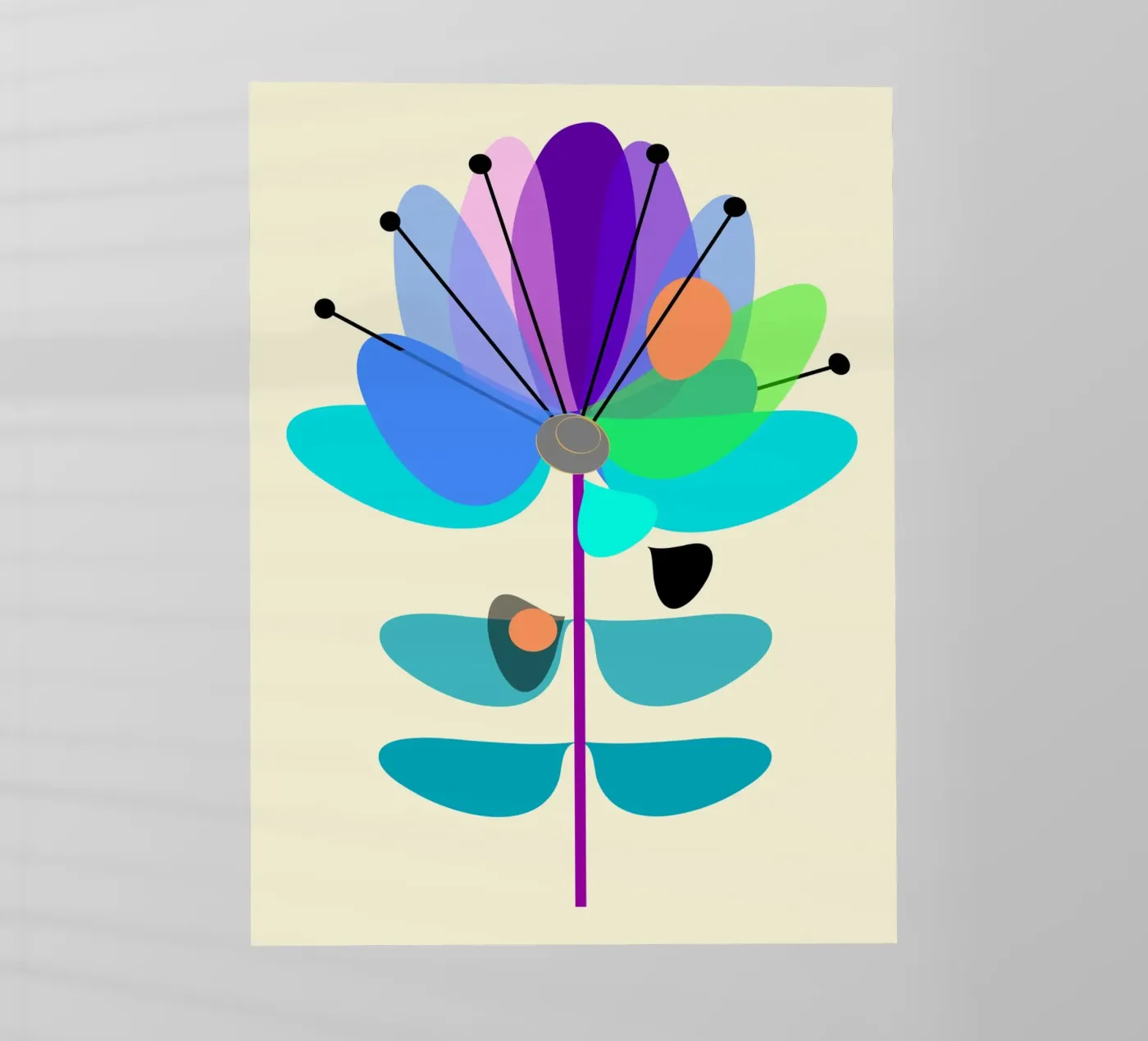 Multicolor Bloom pellicola backlit da MirimoDesign