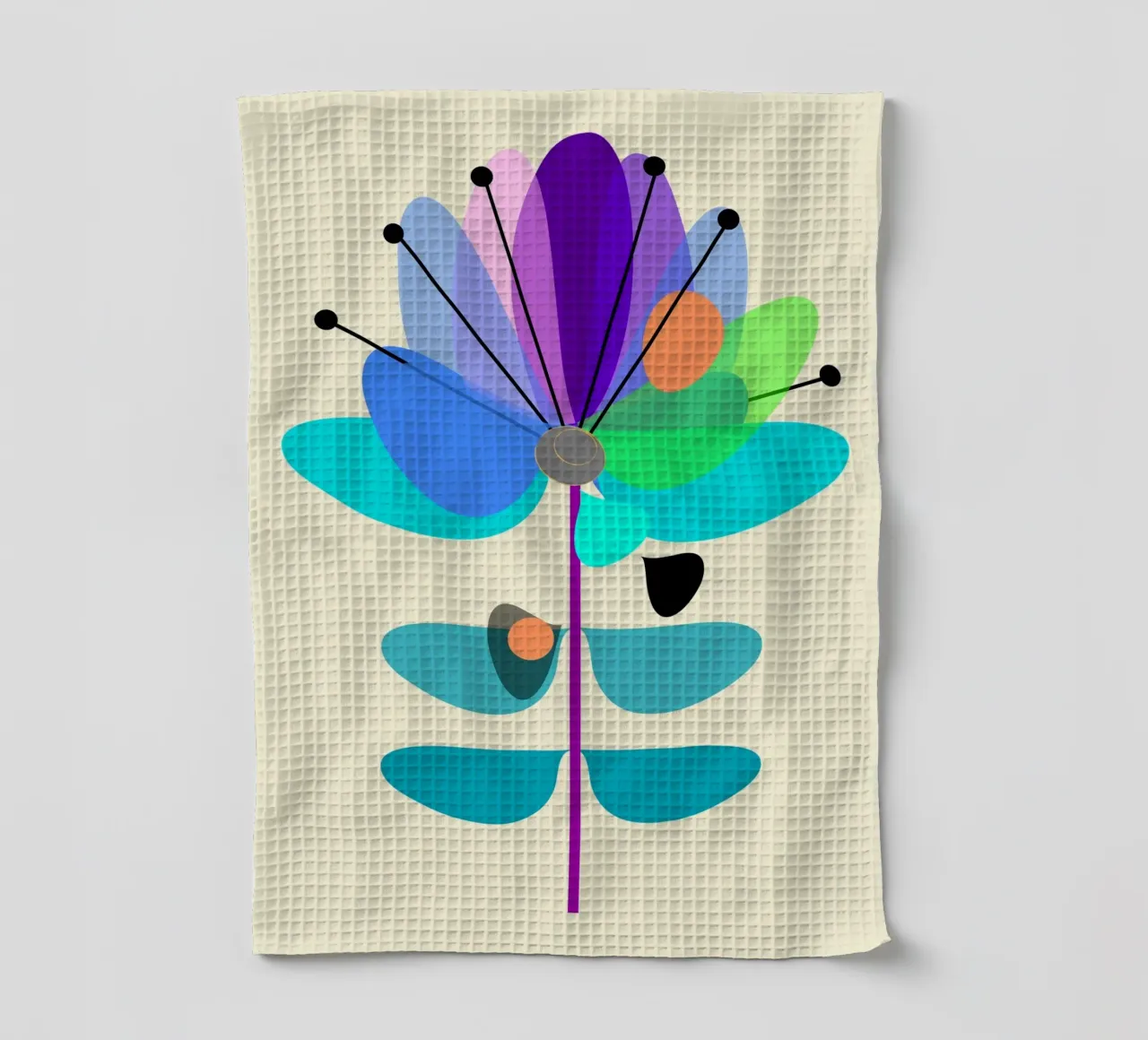 Multicolor Bloom canovaccio da cucina da MirimoDesign