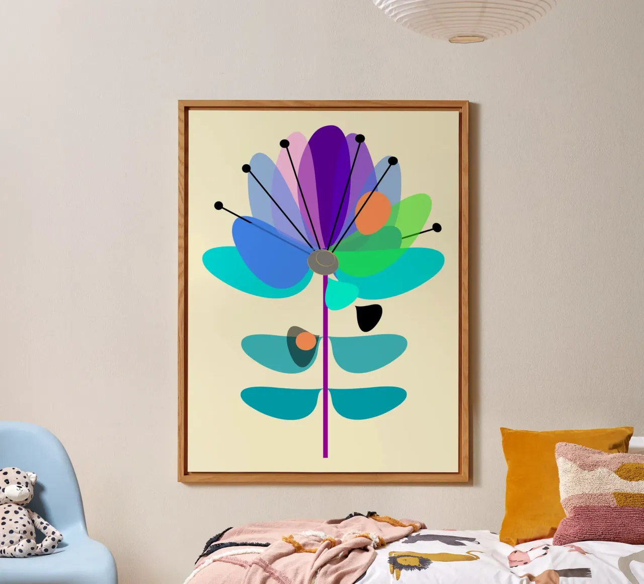 Multicolor Bloom pannello forex da MirimoDesign