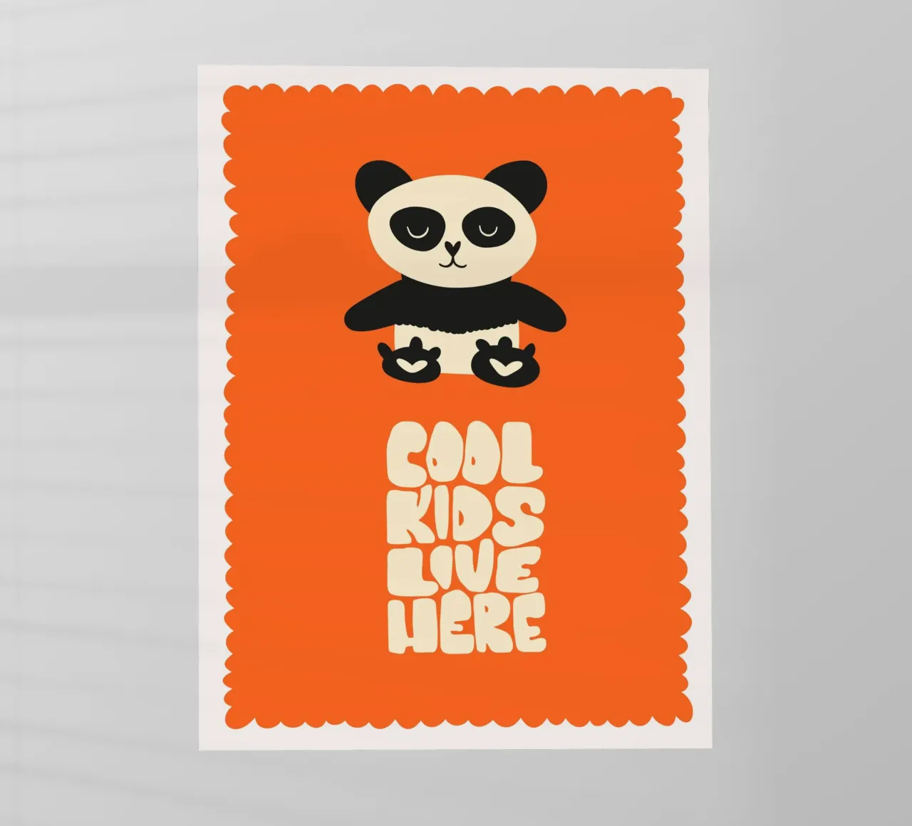 Orso panda pellicola backlit da 🐹 BABY ART PRINTS