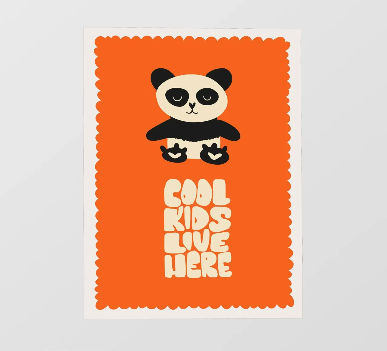 Orso panda pellicola backlit da 🐹 BABY ART PRINTS