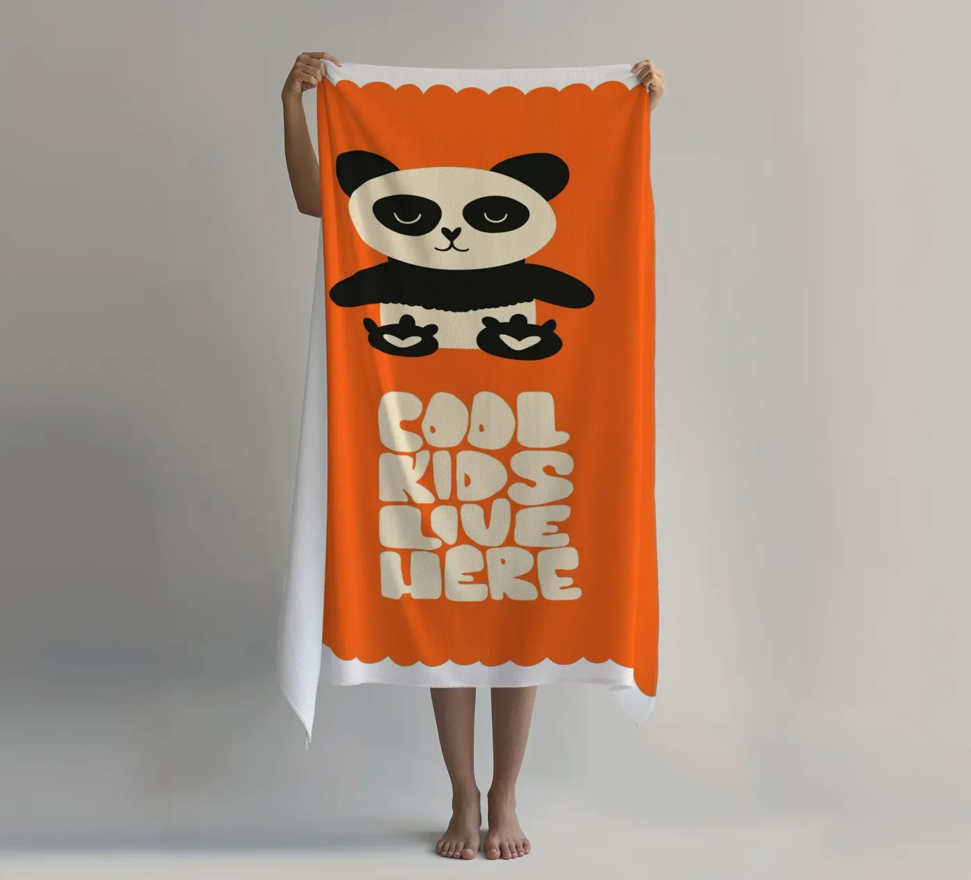 Pandabeer strandhanddoek van 🐹 BABY ART PRINTS