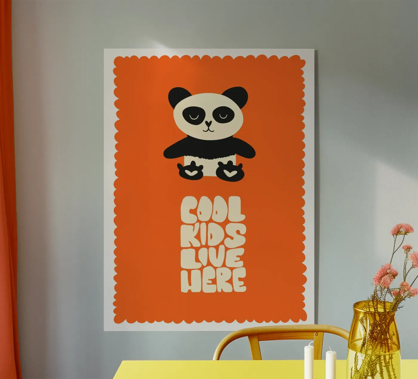 Orso panda plexiglass da 🐹 BABY ART PRINTS