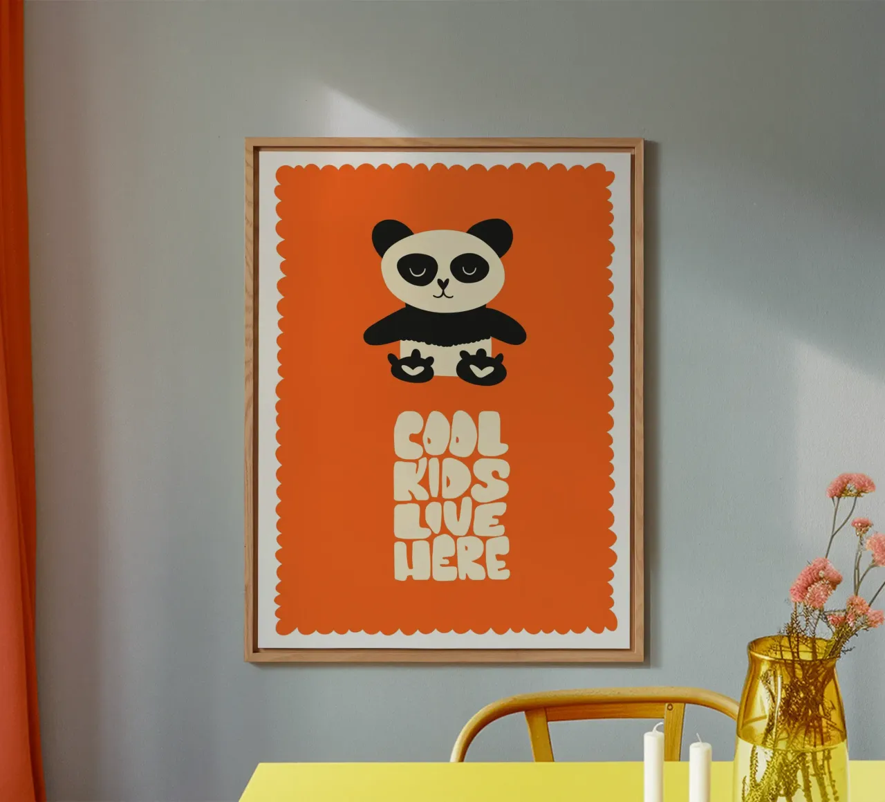 Panda Bear alluminio dibond da 🐹 BABY ART PRINTS