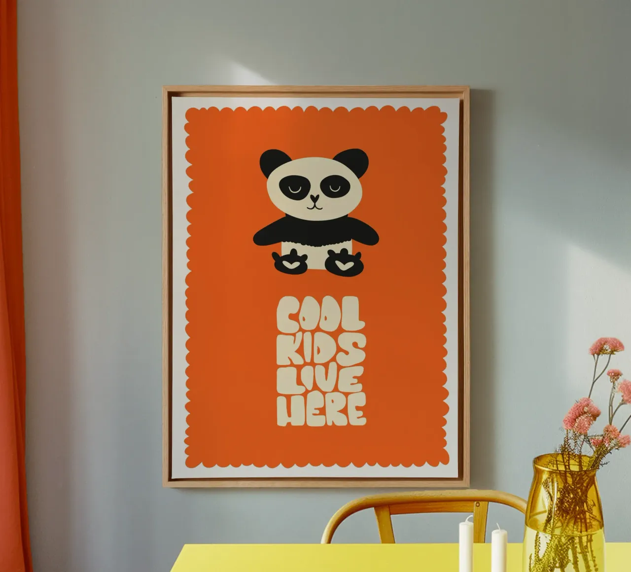 Orso panda tela da 🐹 BABY ART PRINTS
