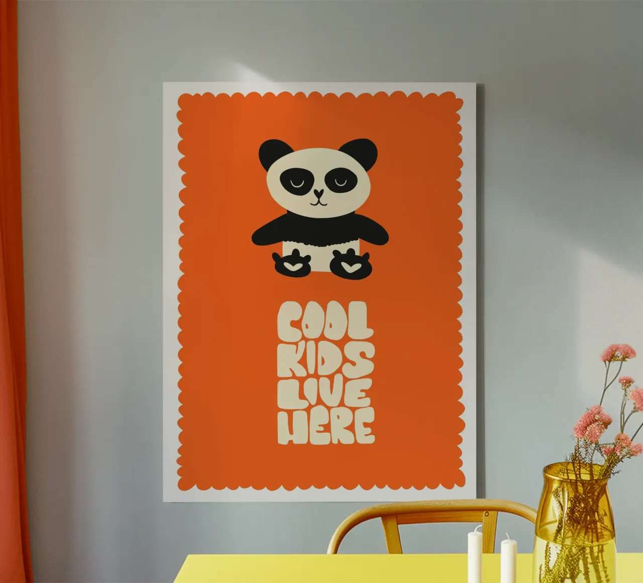 Orso panda tela da 🐹 BABY ART PRINTS