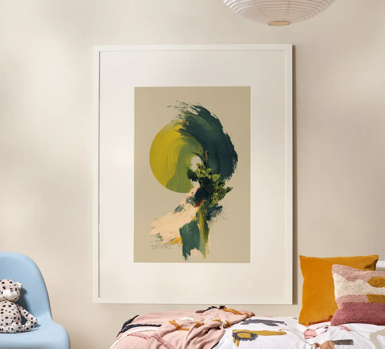 Emerald Vortex poster van Mosaic Dialogue