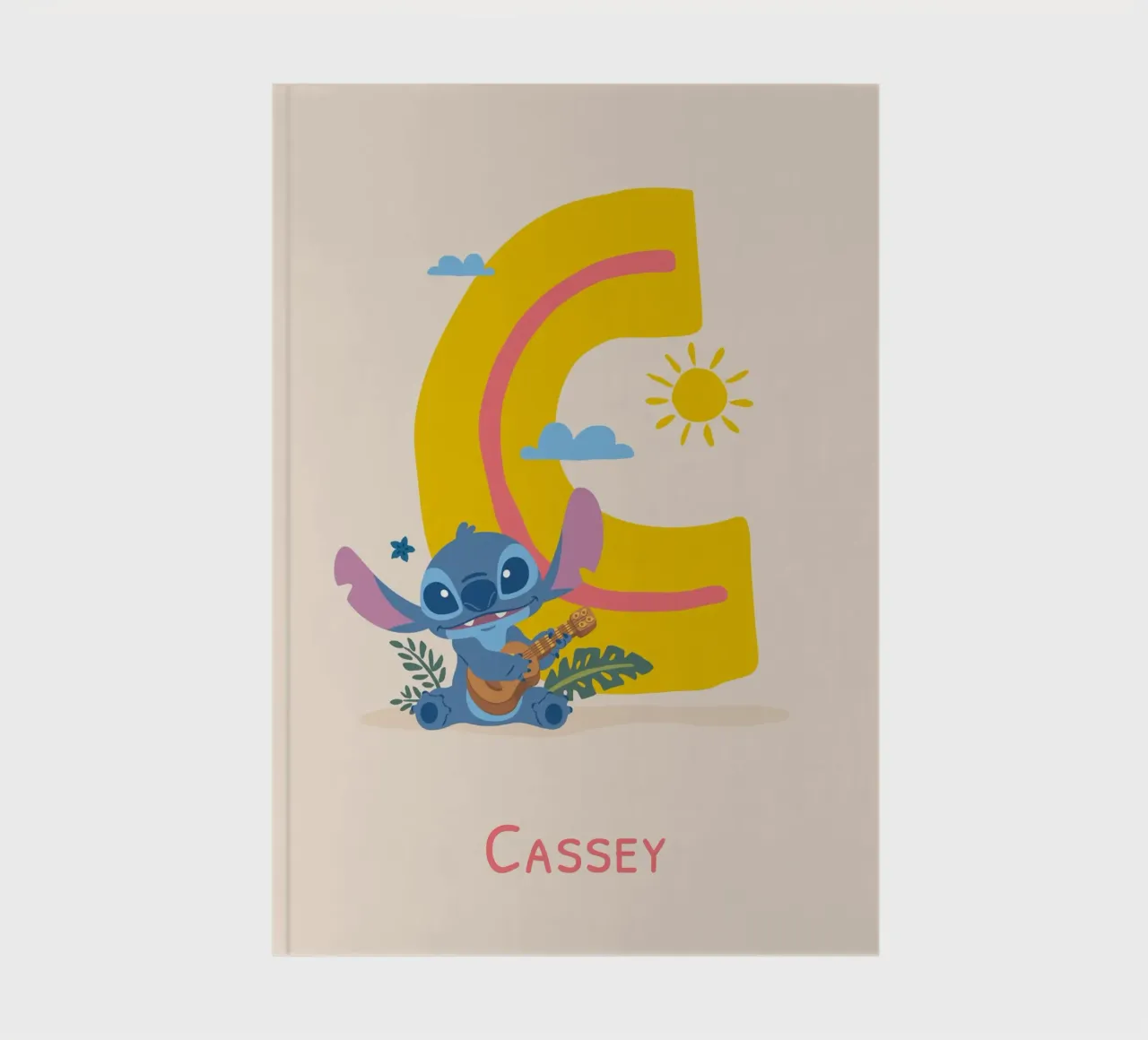 Stitch – Buchstabe C mit Namen Notizbuch von Stitch