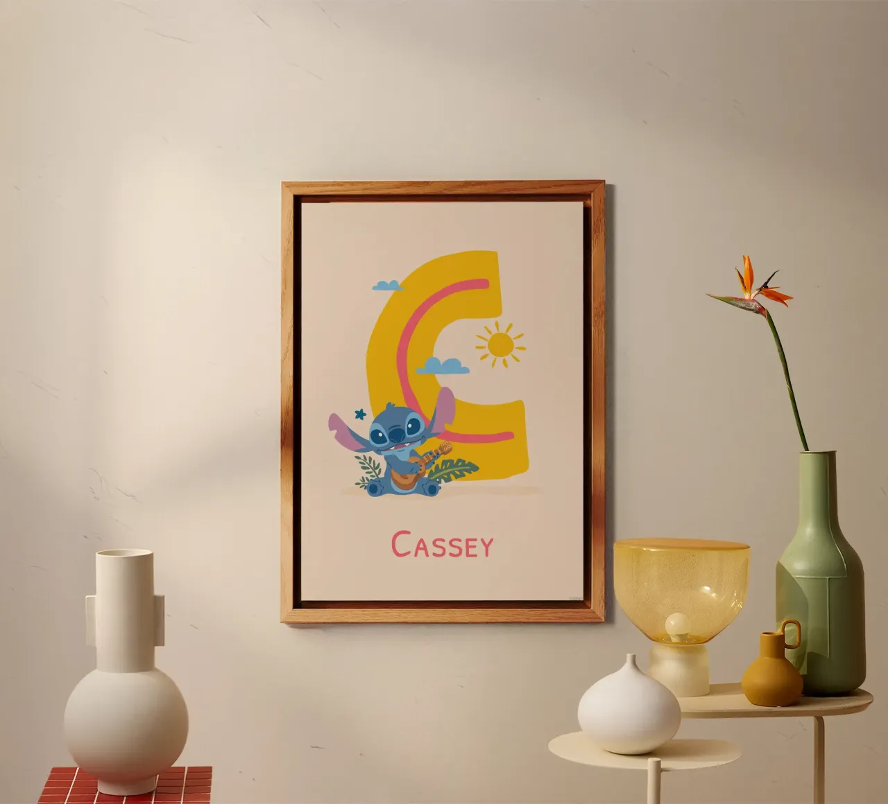 Stitch - Letter C with name alu-dibond by Stitch