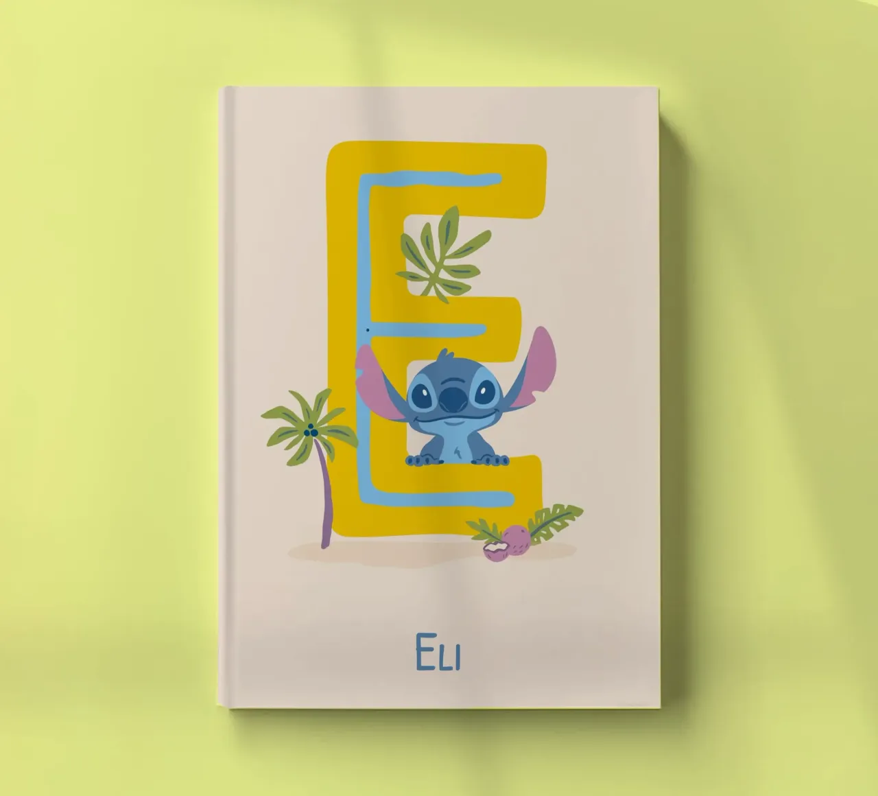 Stitch - Letter E with name Notizbuch von Stitch