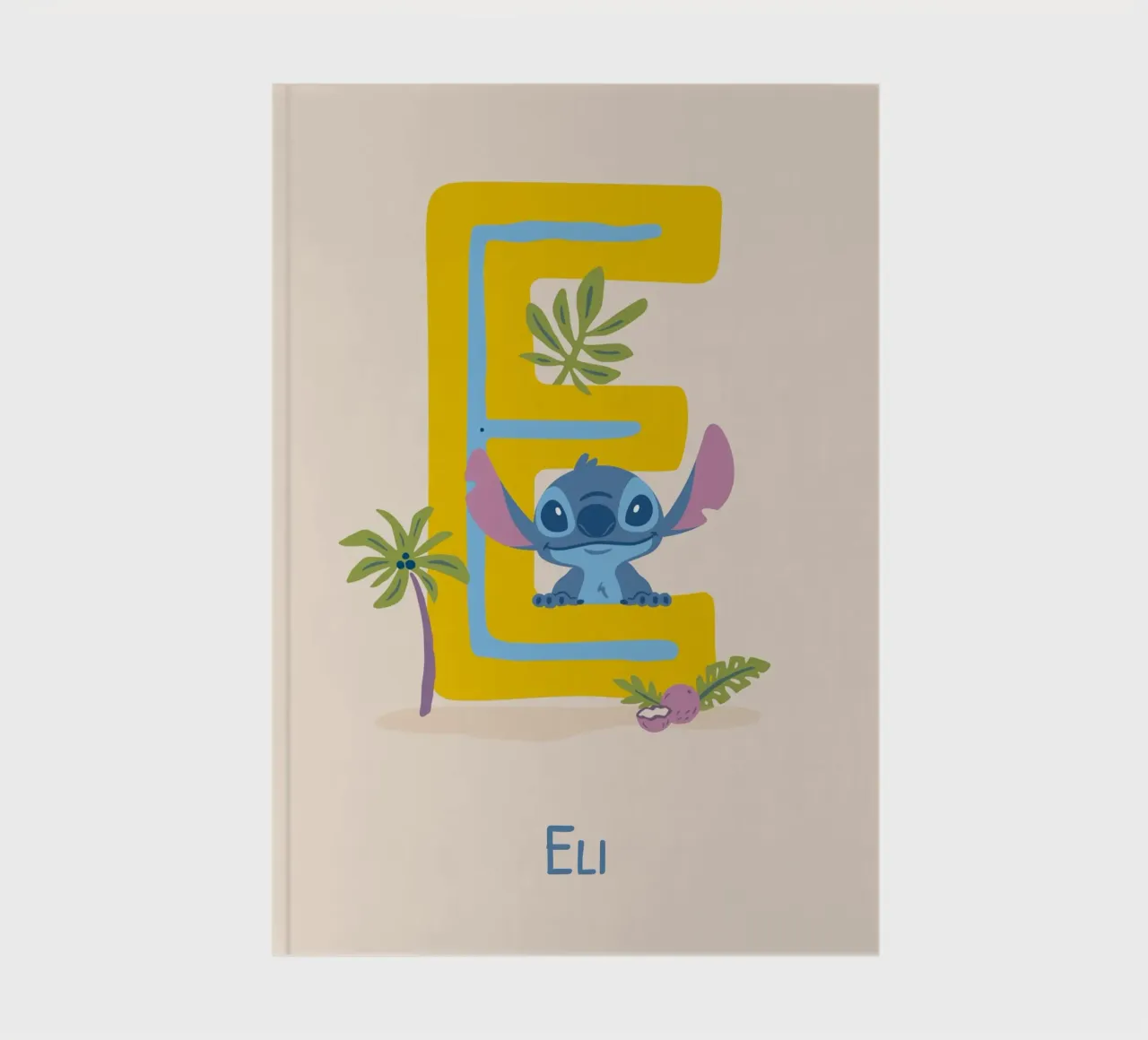 Stitch - Letter E with name Notizbuch von Stitch