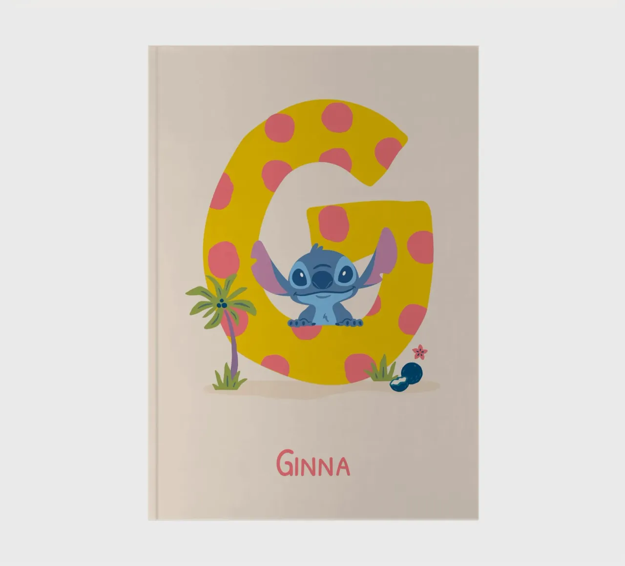 Stitch - Letter G with name Notizbuch von Stitch