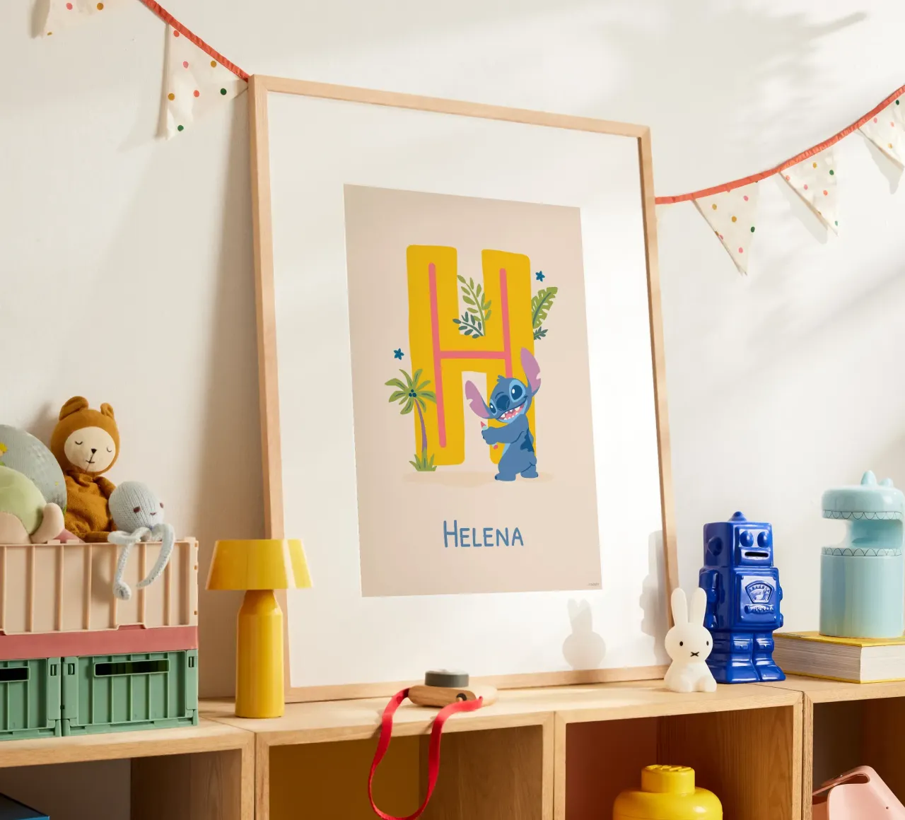 Stitch - Letter H with name Poster von Stitch