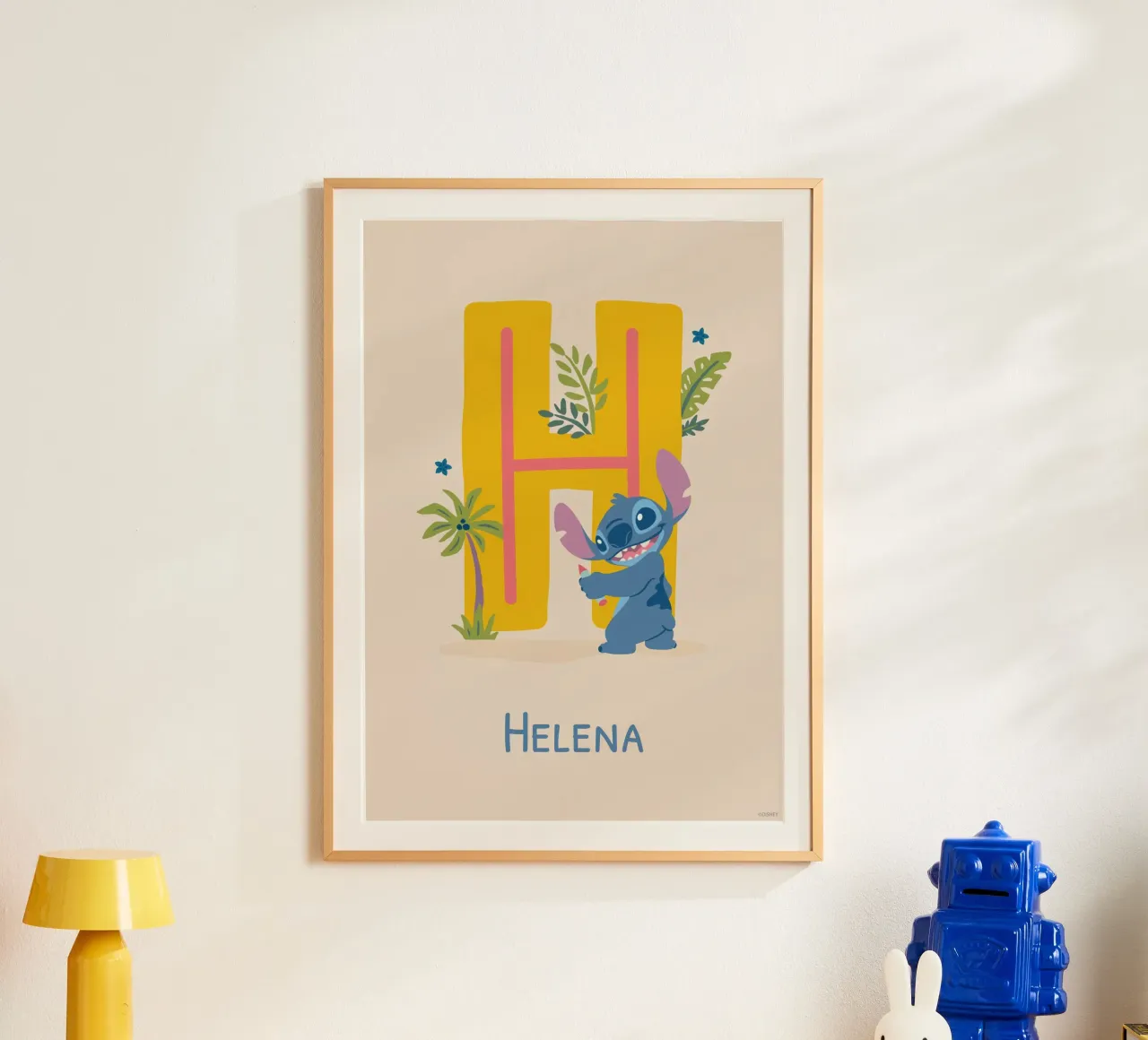 Stitch - Letter H with name Poster von Stitch