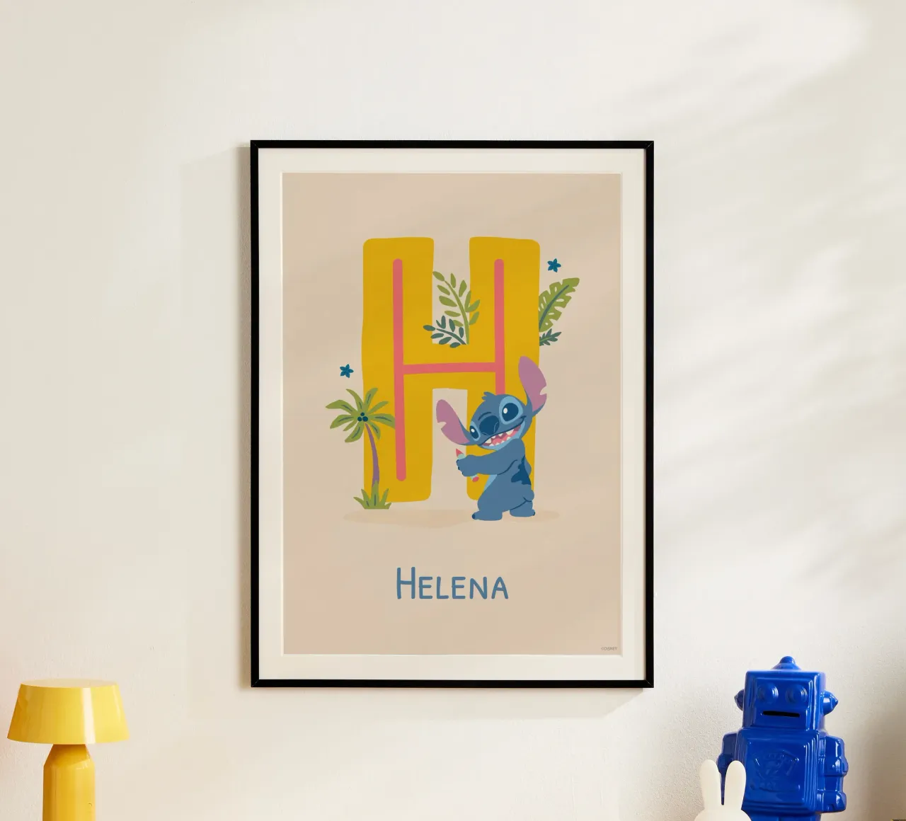 Stitch - Letter H with name Poster von Stitch