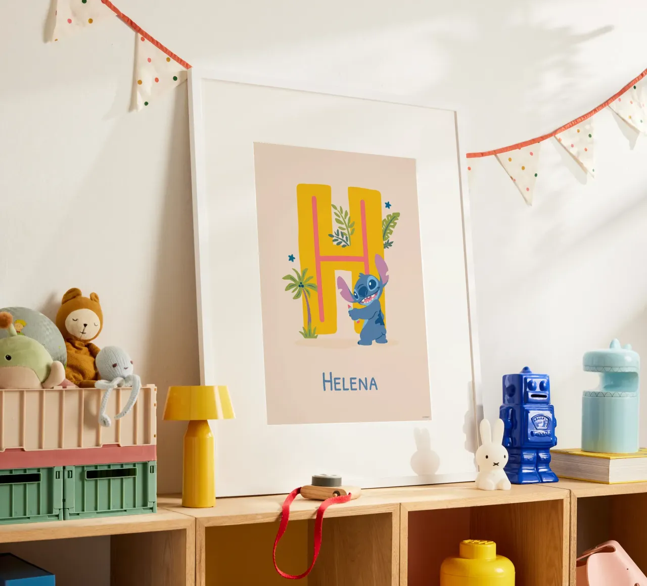 Stitch - Letter H with name Poster von Stitch