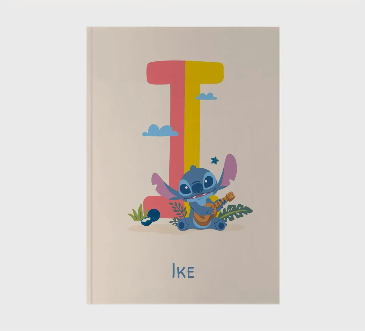 Stitch – Buchstabe i mit Namen Notizbuch von Stitch