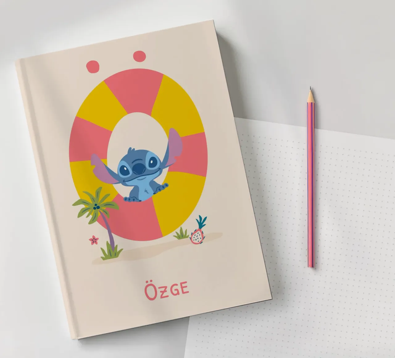Stitch - Letter Ö with name notebook by Stitch