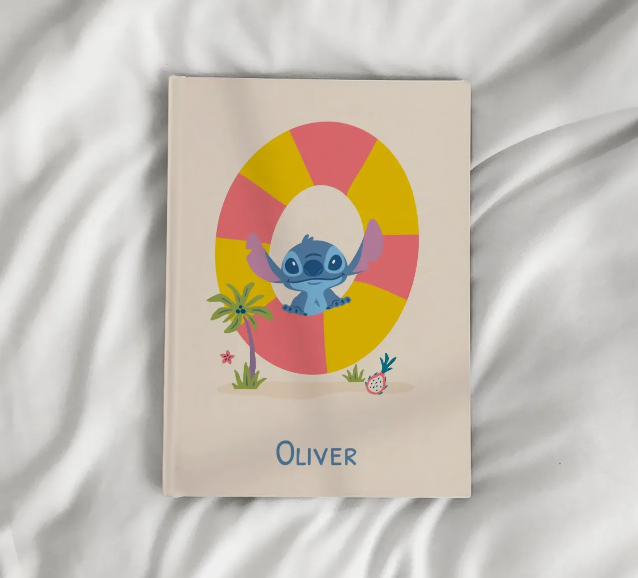 Stitch – Buchstabe O mit Namen Notizbuch von Stitch
