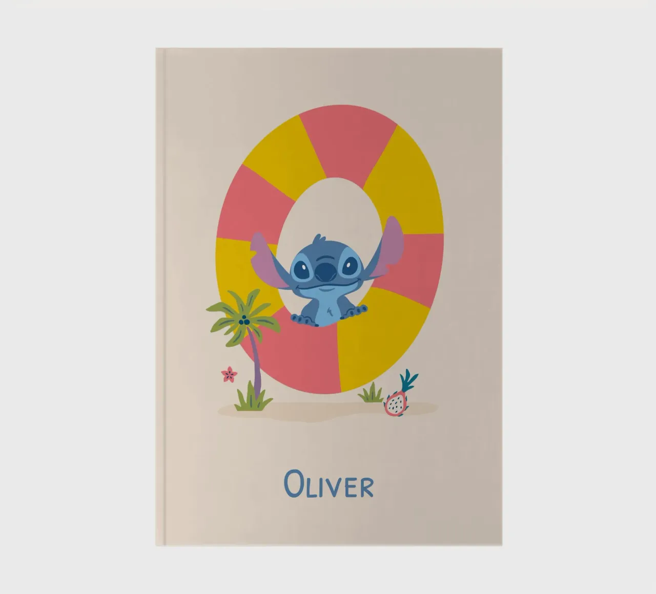 Stitch – Buchstabe O mit Namen Notizbuch von Stitch