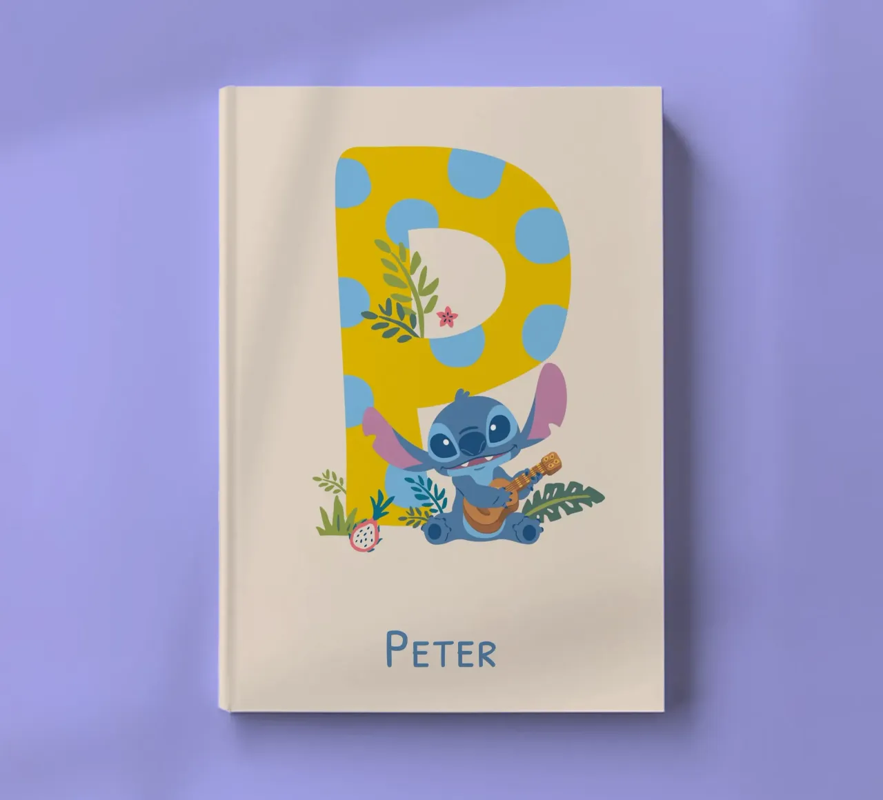 Stitch - Letter P with name Notizbuch von Stitch