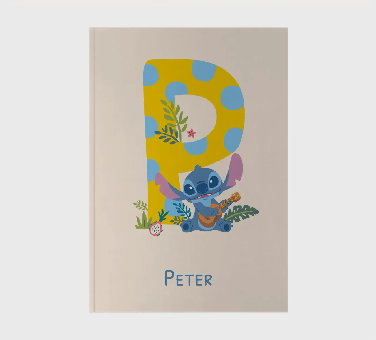Stitch - Letter P with name Notizbuch von Stitch