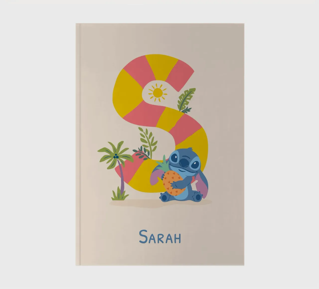 Stitch - Letter S with name Notizbuch von Stitch