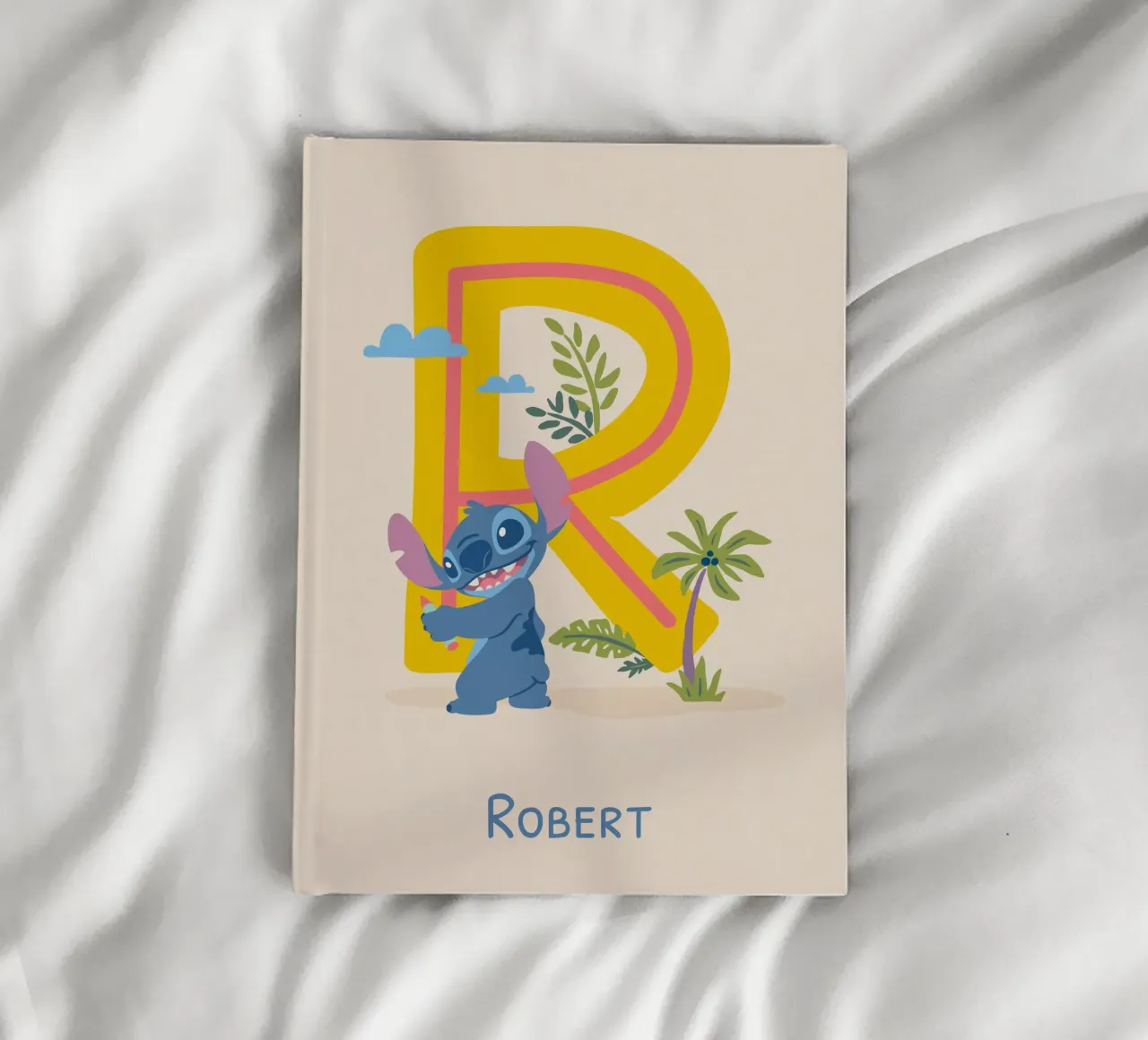 Stitch - Letter R with name Notizbuch von Stitch