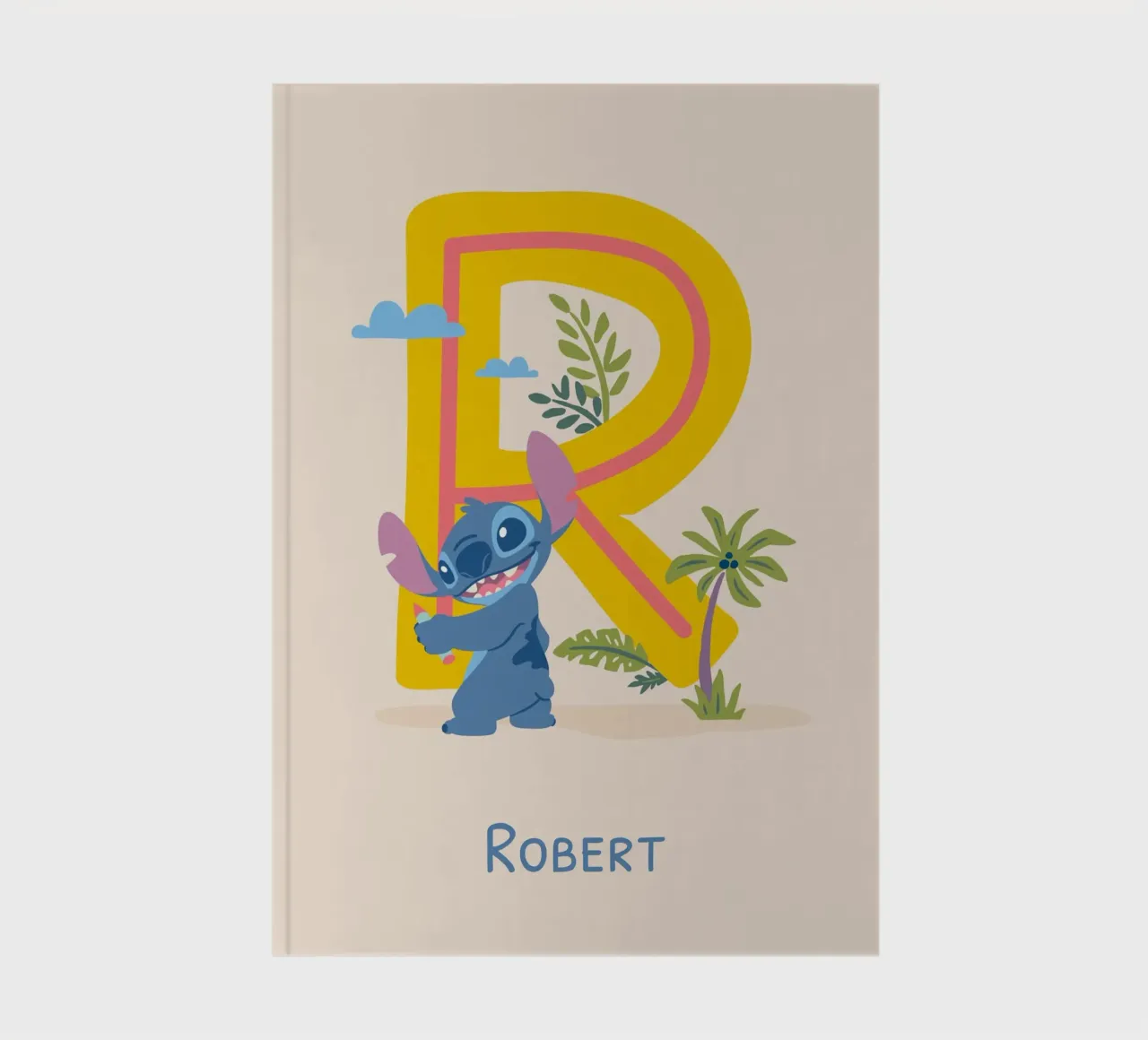 Stitch - Letter R with name Notizbuch von Stitch