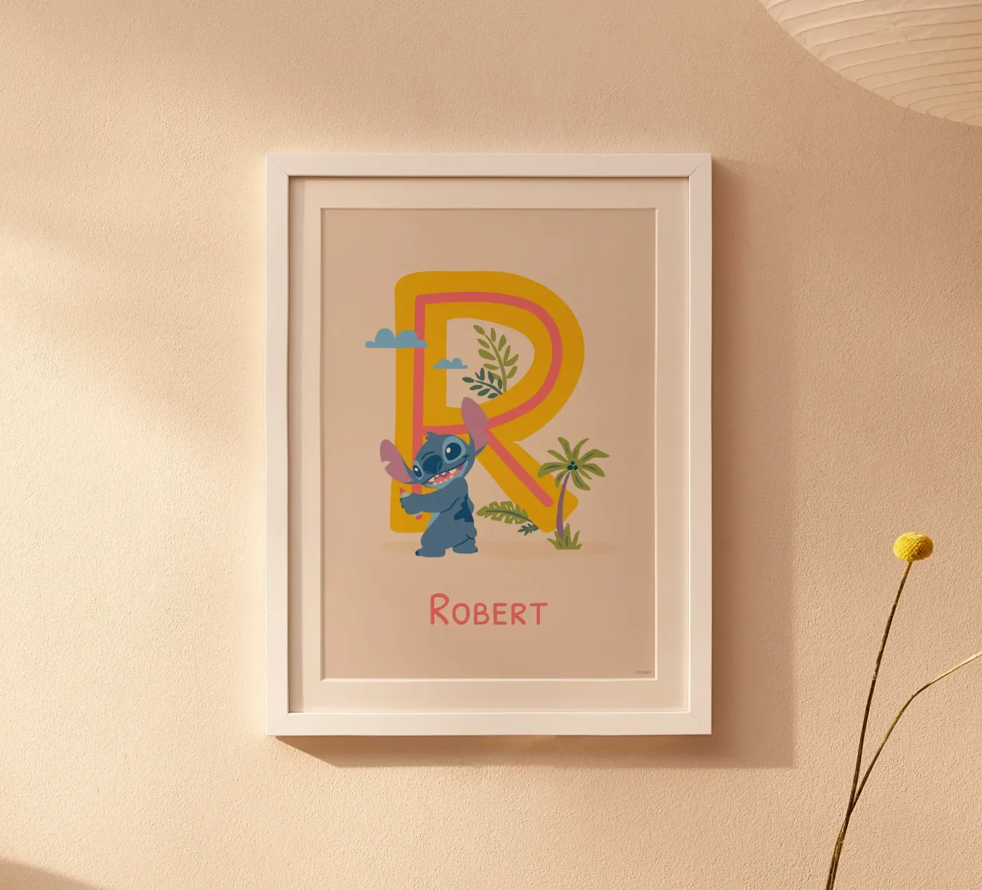 Stitch - Lettre R avec nom hahnemühle de Stitch