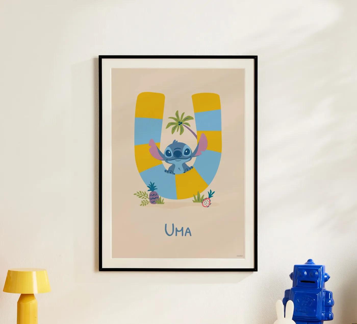 Steek - Letter U met naam hahnemühle van Stitch