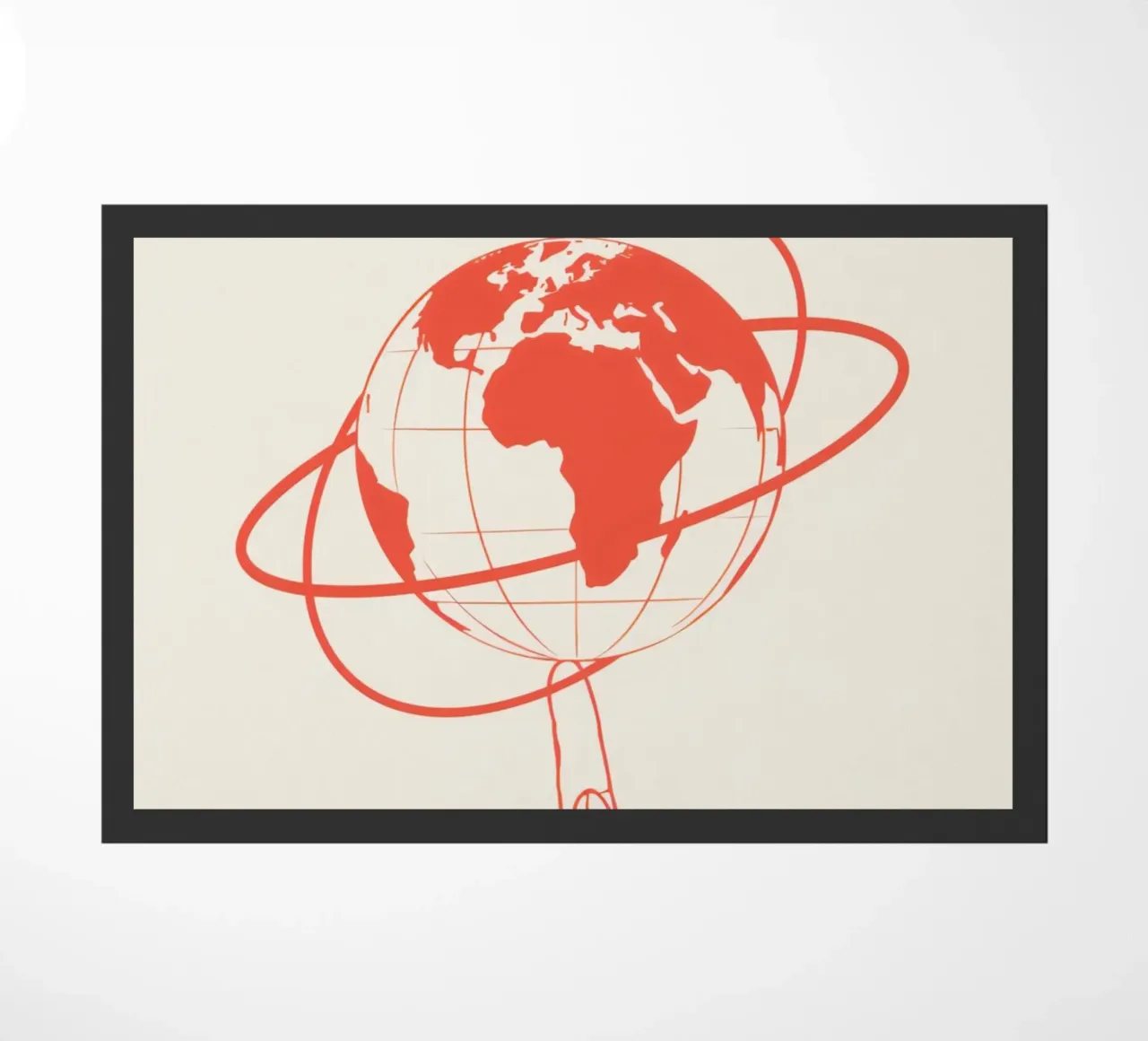 Il mondo è sulla punta delle dita zerbino da DesignDoodle