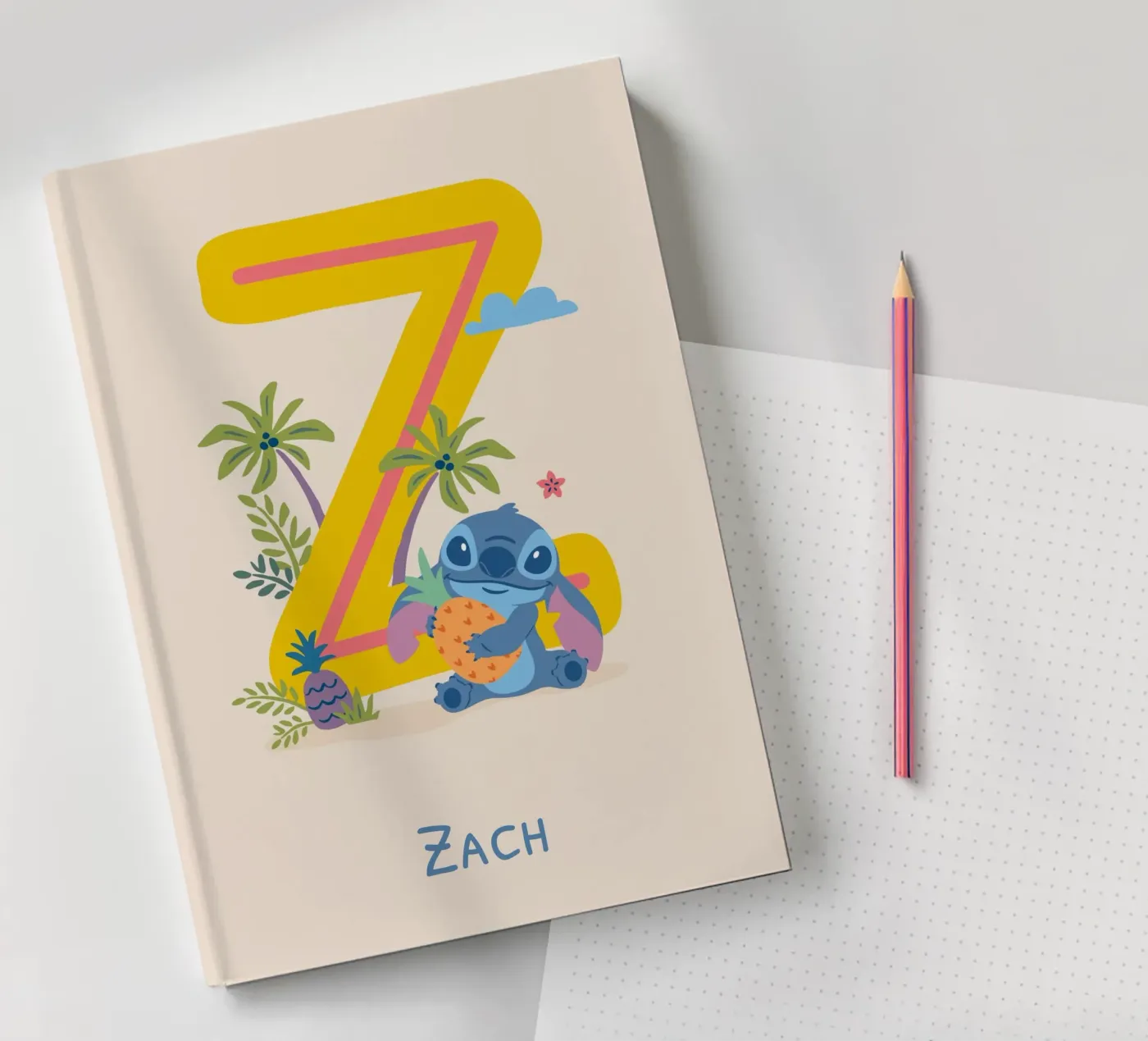 Stitch - Letter Z with name Notizbuch von Stitch
