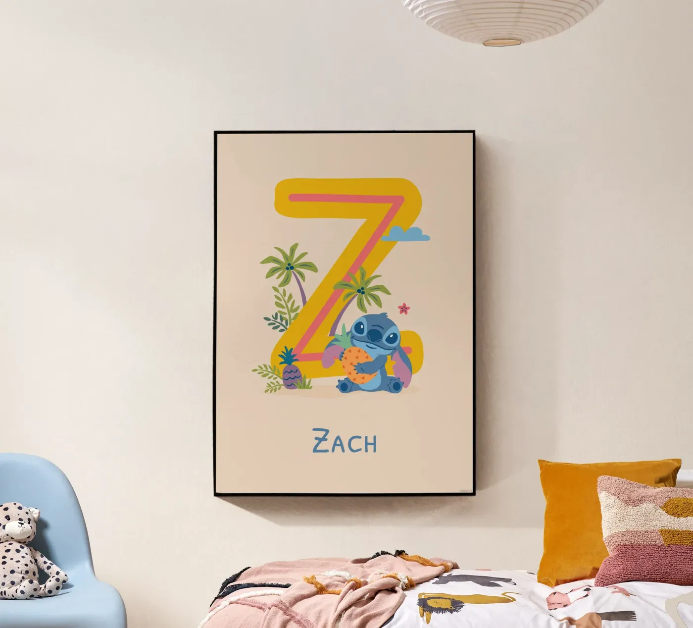 Stitch - Letter Z with name Acryl-Glas von Stitch
