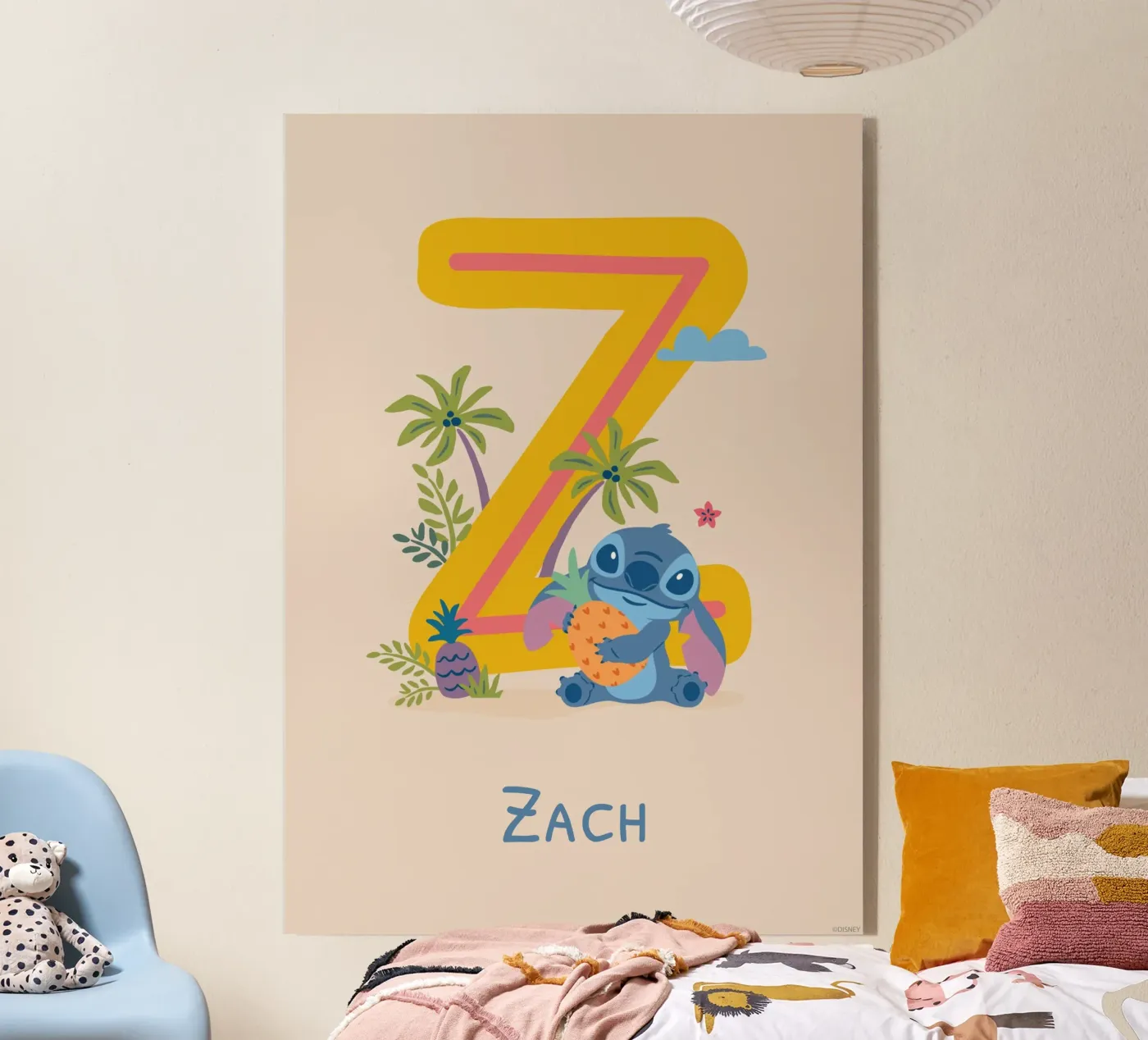 Stitch - Letter Z with name Acryl-Glas von Stitch