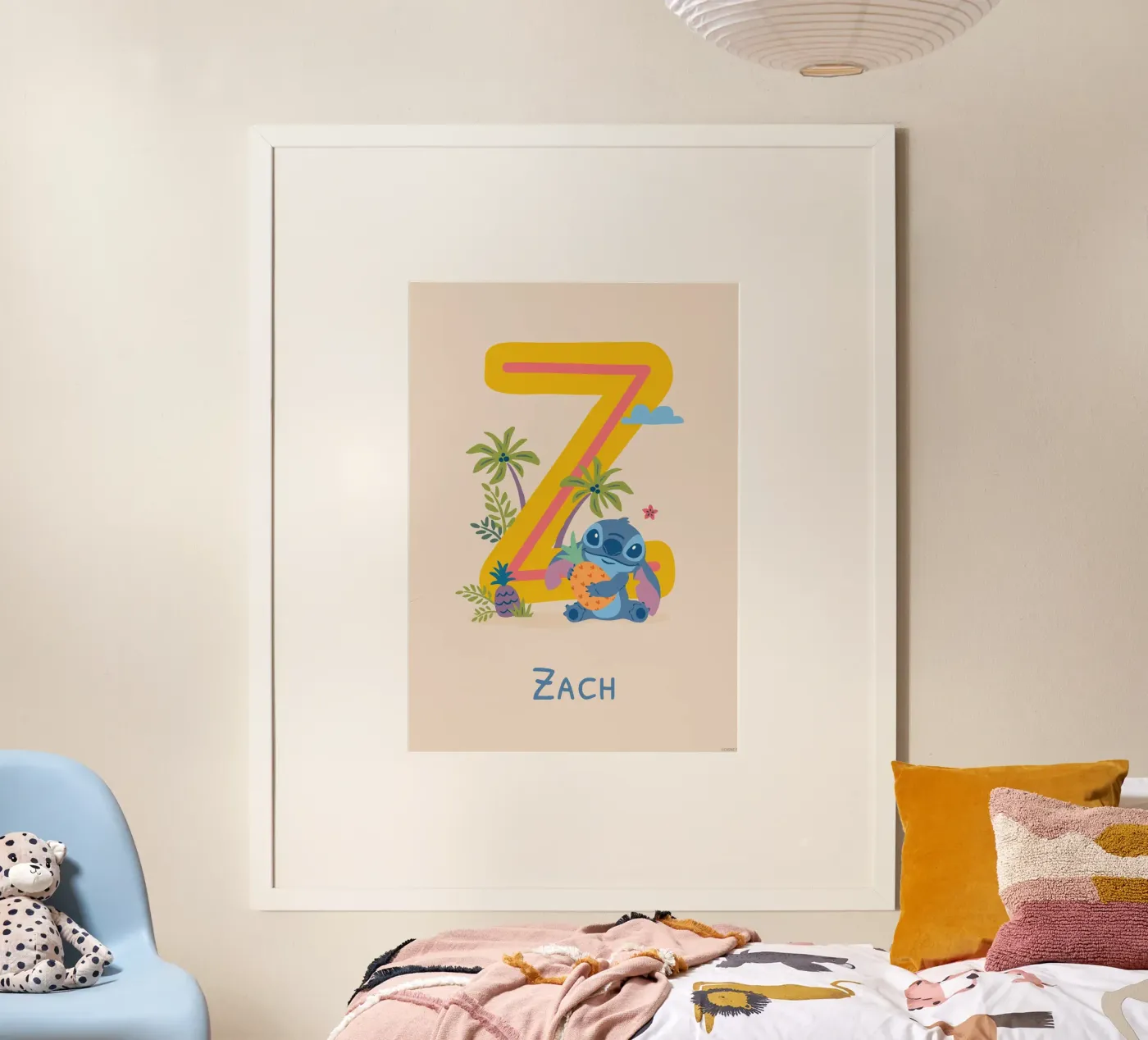 Stitch - Letter Z with name Poster von Stitch