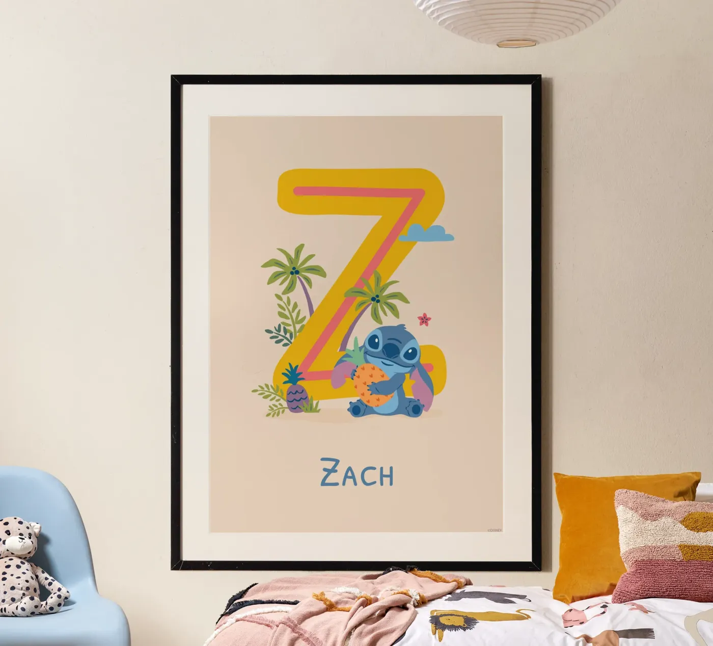 Stitch - Letter Z with name Poster von Stitch