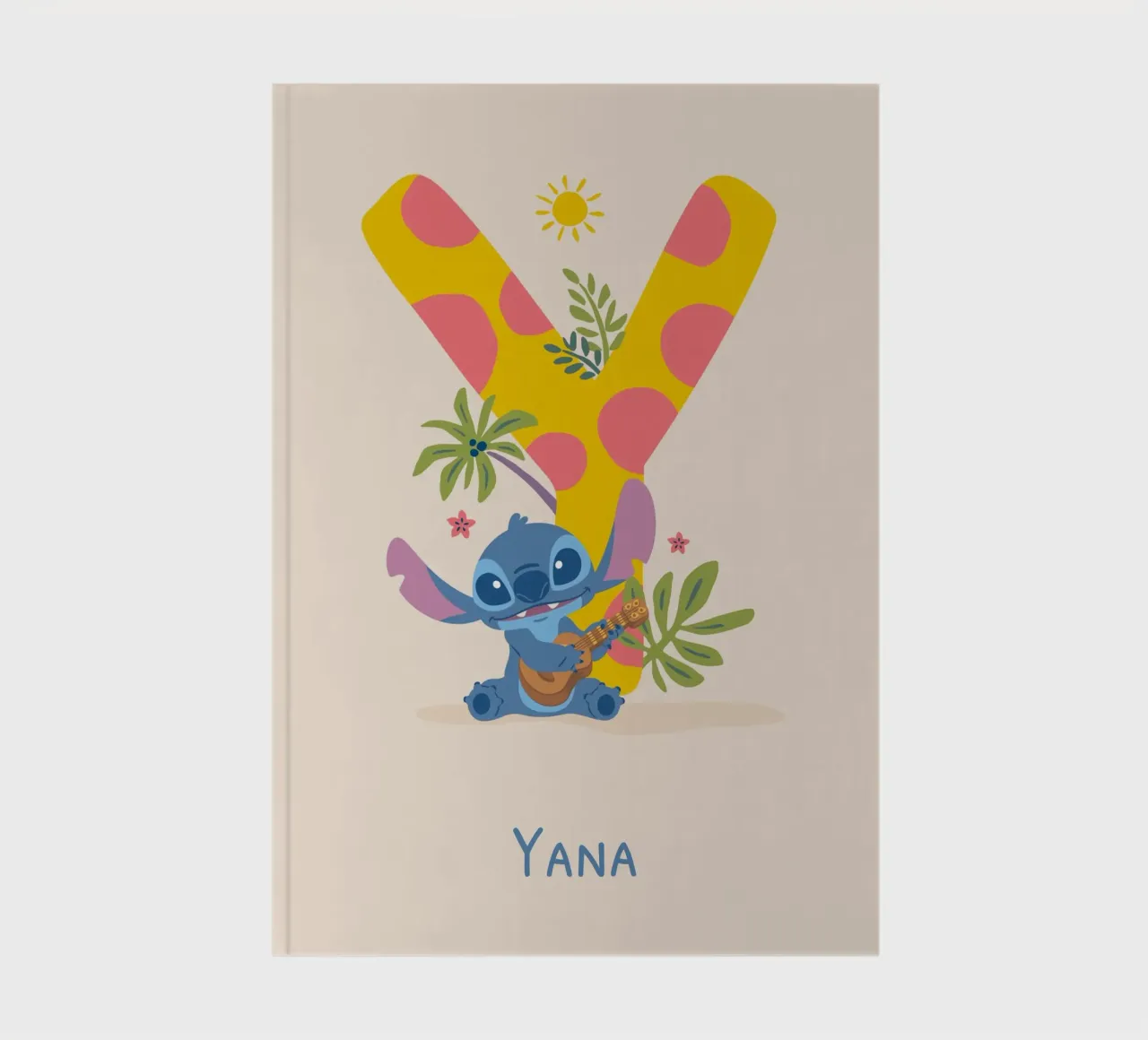 Stitch – Buchstabe Y mit Namen Notizbuch von Stitch