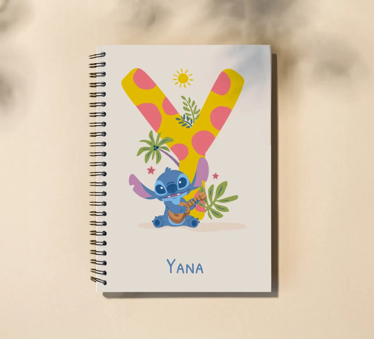 Stitch - Letter Y with name spiral notebook by Stitch