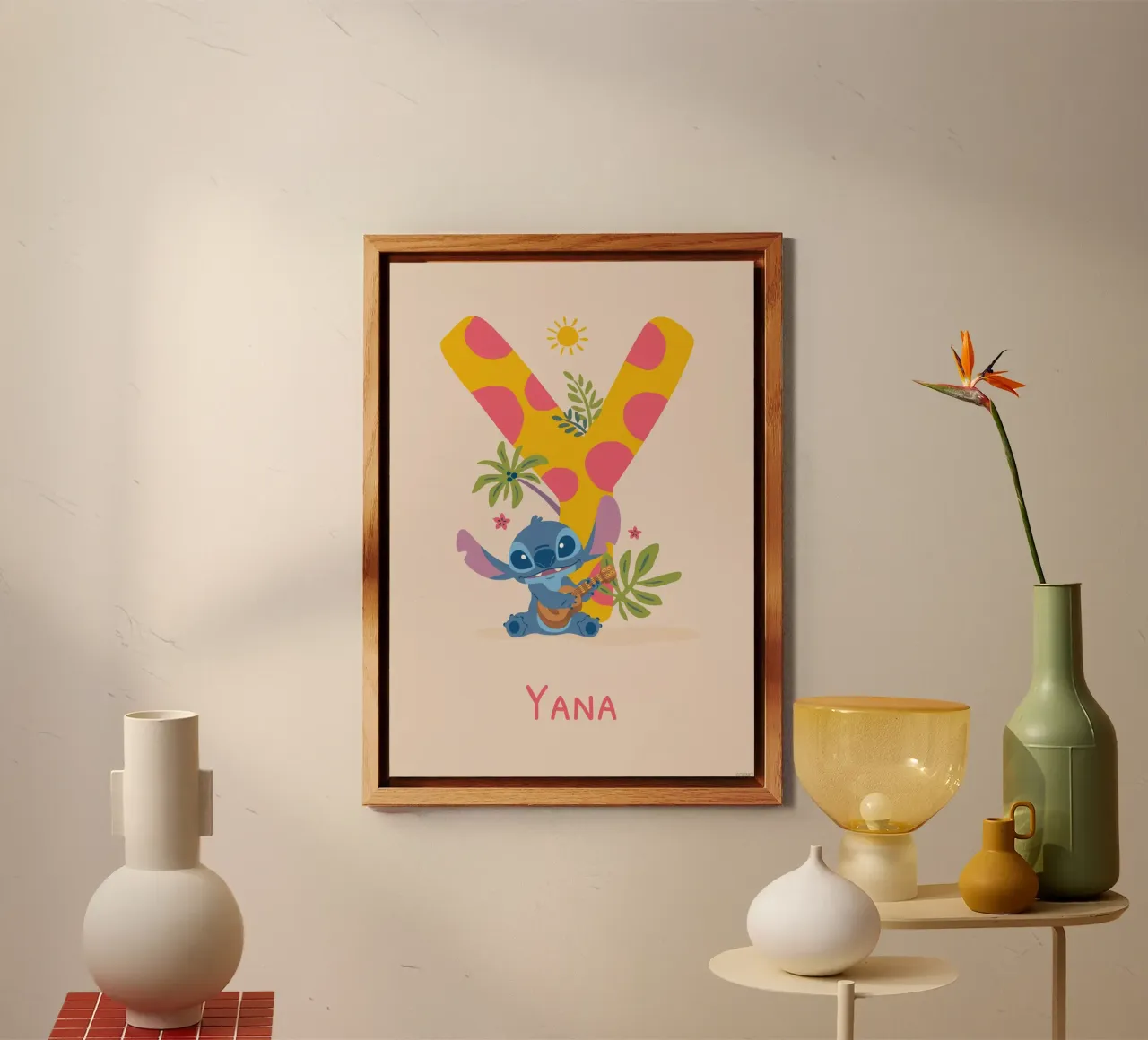 Stitch - Letter Y with name alu-dibond by Stitch