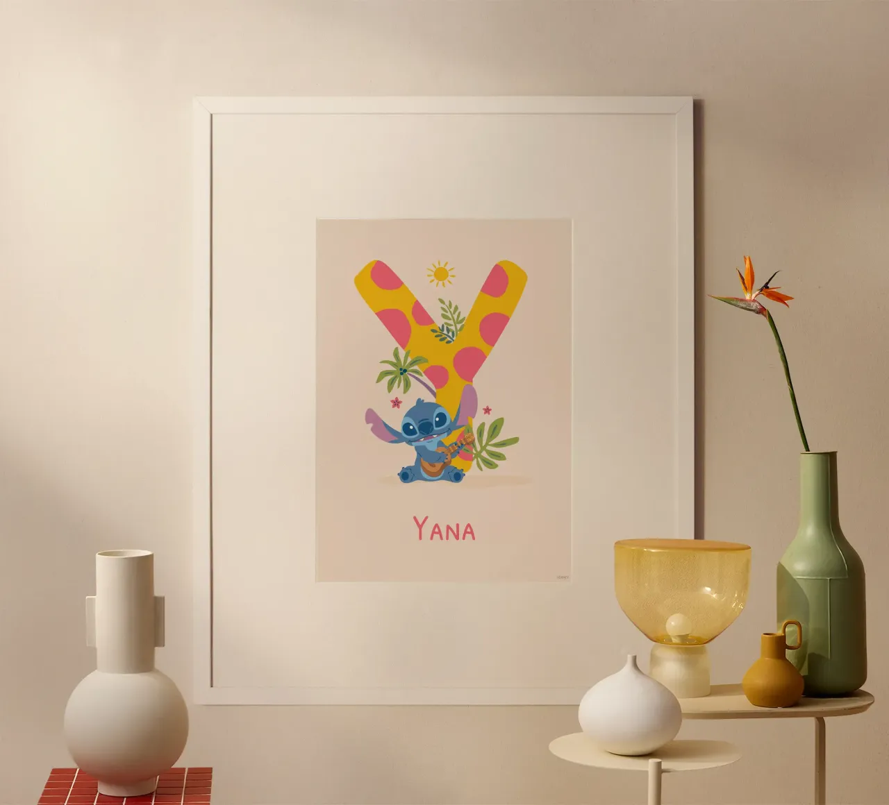 Stitch - Letter Y with name Poster von Stitch